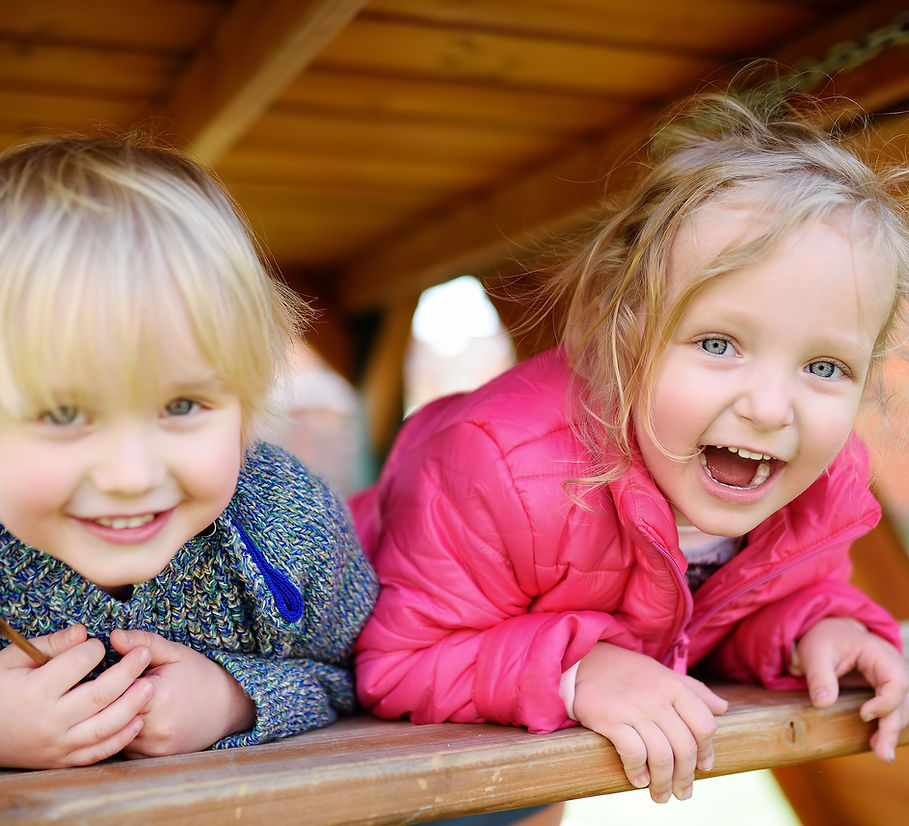 Children laughing